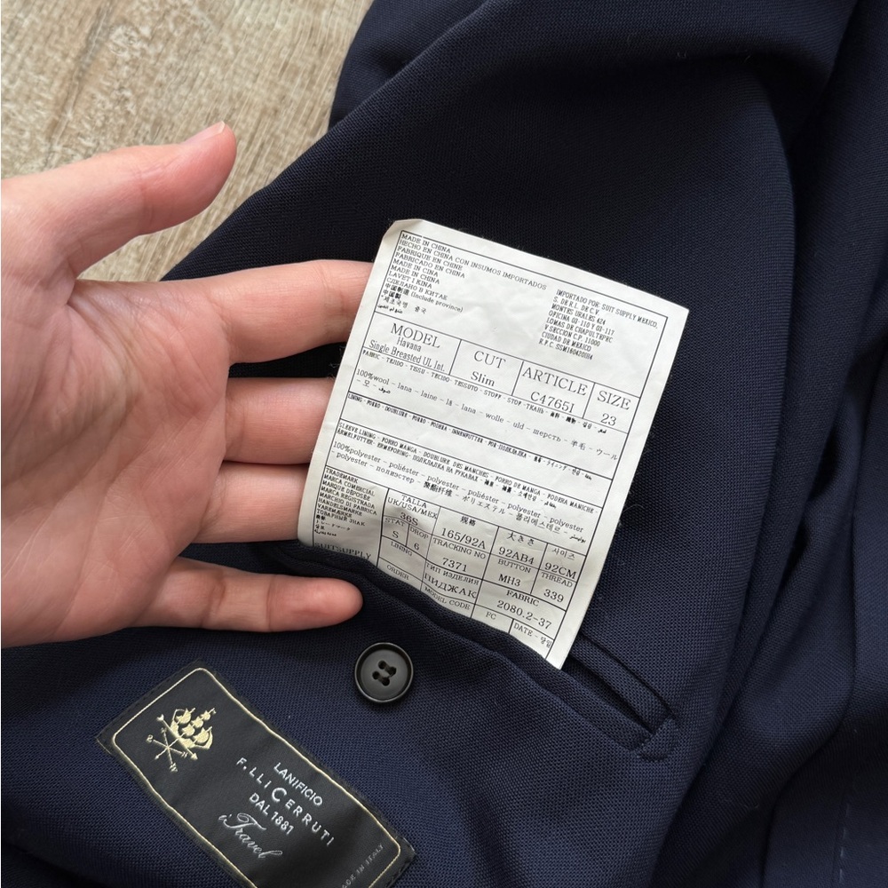 Suit Supply Navy Wool Two-Button Blazer - Picture 5 of 12